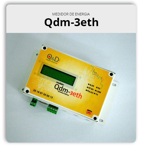 Medidor de energia Qdm-3eth